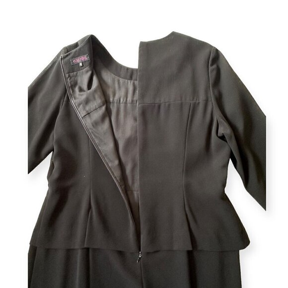 Yuki Torii (Japanese Designer) Black Midi Dress, Size 15 (Japanese) - Picture 6 of 16